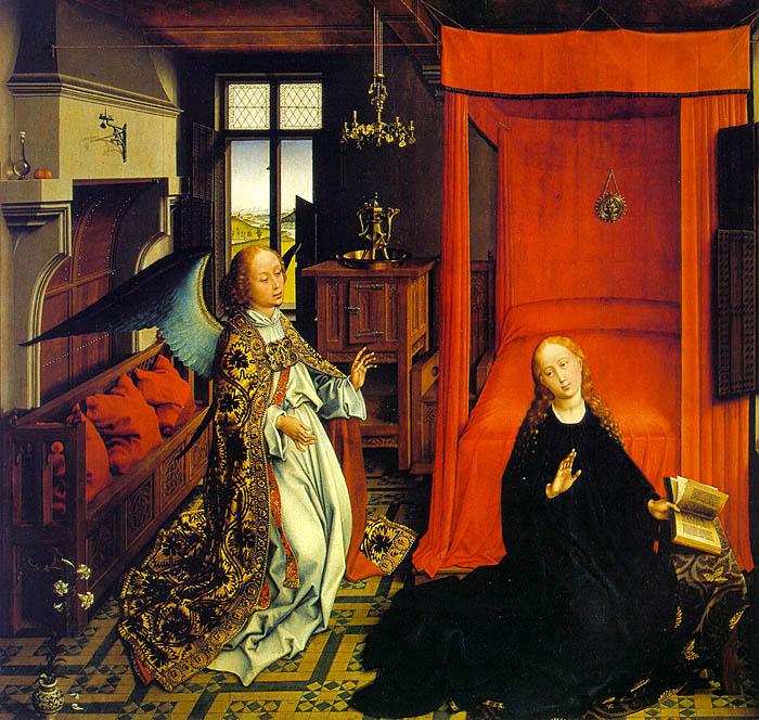 WEYDEN, Rogier van der The Annunciation oil painting picture